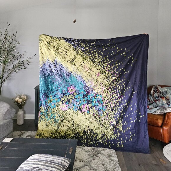 Urban Outfitters Floating Flowers Doona Duvet Cover - Full/Queen - Picture 2 of 6